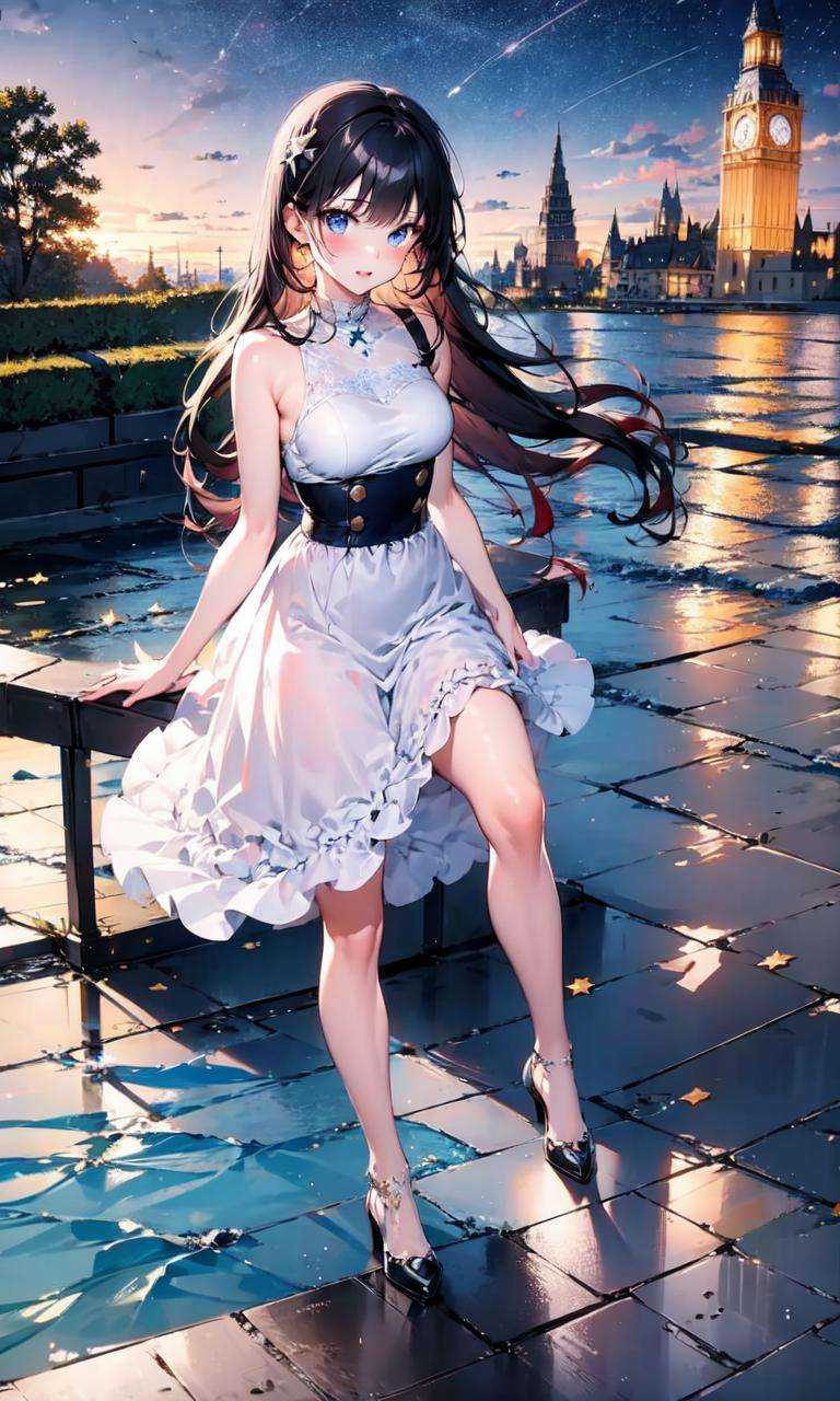 1girl,  night,  star \(sky\) on Tensor.Art