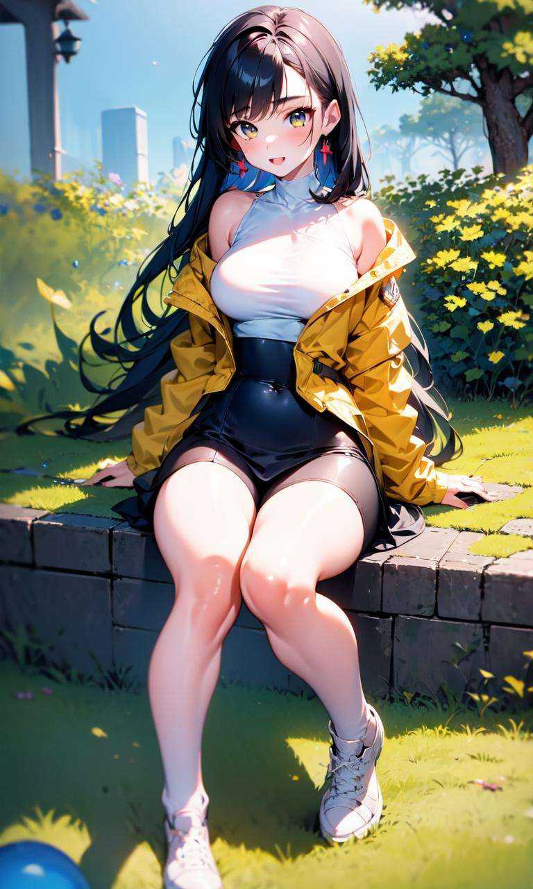 1girl,  sunlight,  jacket on Tensor.Art