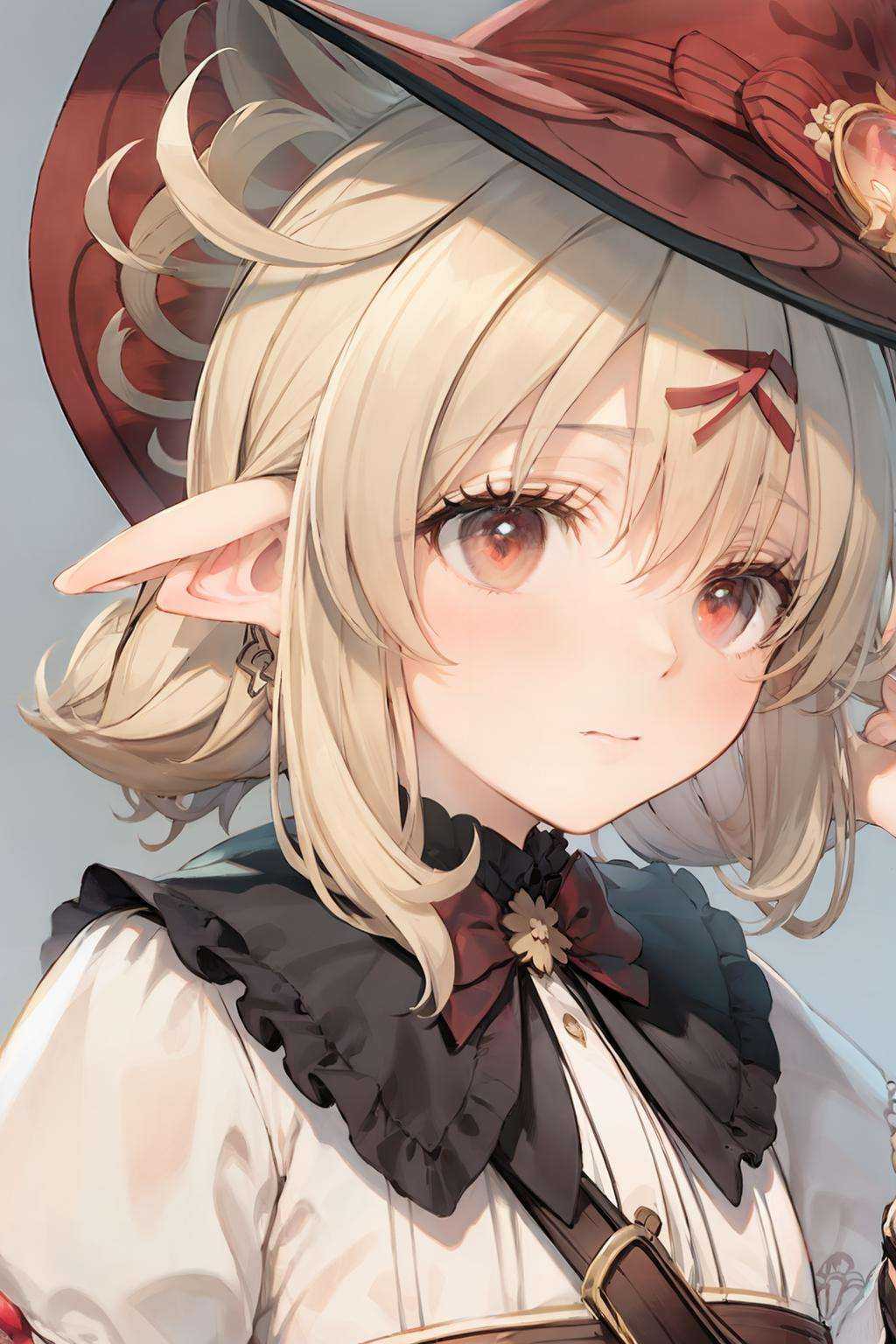 masterpiece, best quality,  <lora:klee-ex:1>,klee-ex,1girl, <lora:style01:1>,simple background, close-up