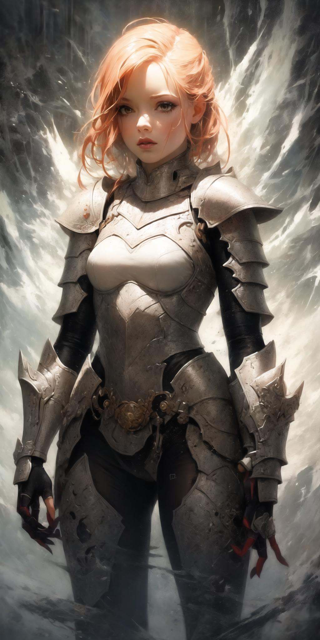 masterpiece, best quality, 1girl, armor, abstract  <lora:GPTS11 Salt_646569:1>