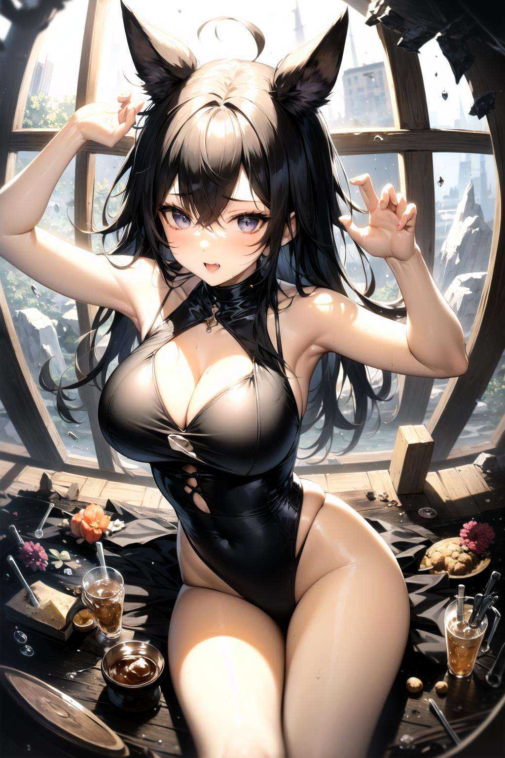 masterpiece, best quality, 1girl, gpts style, (disastrous:1.25), (glass:1.1) <lora:GPTS 18 Dynorm t2_17600:1>