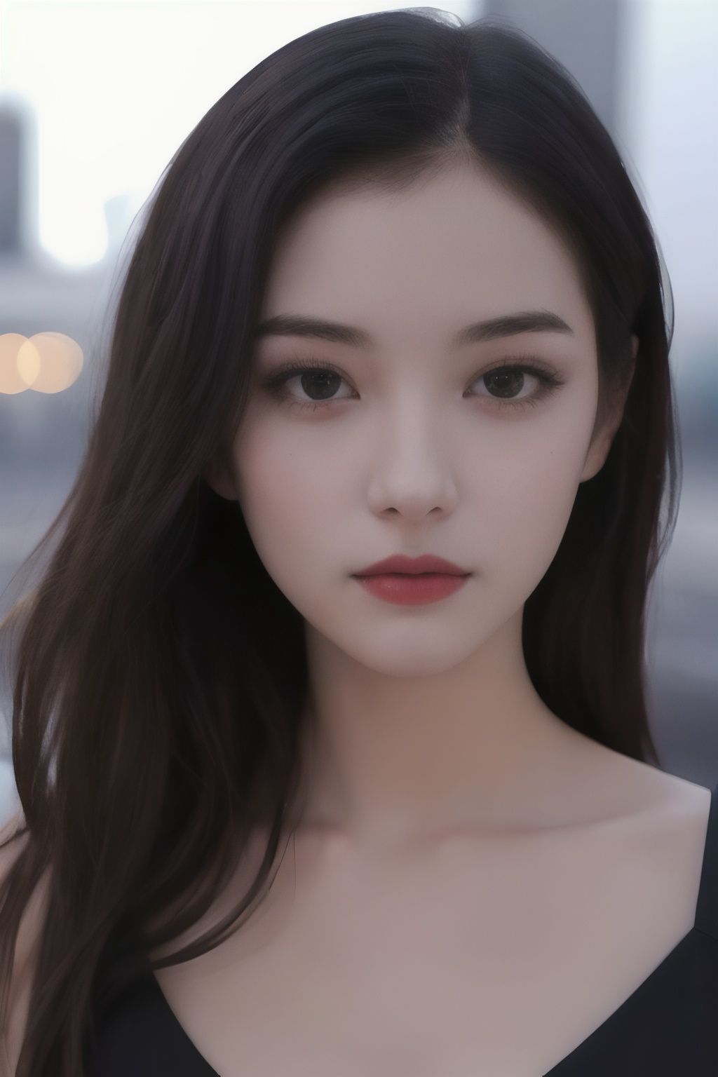 A girl,  long hair,  half picture by 阿汤 on Tensor.Art