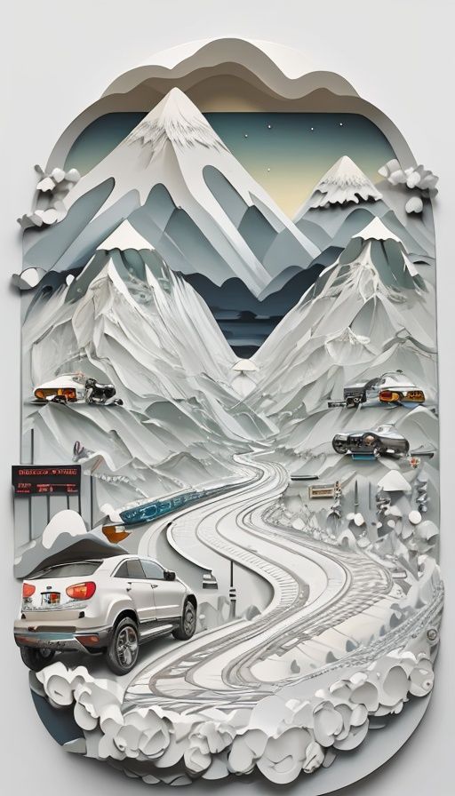 Masterpiece,bestquality,highdefinition,  ,fudiaoxy , vehicle focus, ground vehicle, motor vehicle, rock, no humans, car, white background, tire,  <lyco:立体画v1:1.0>