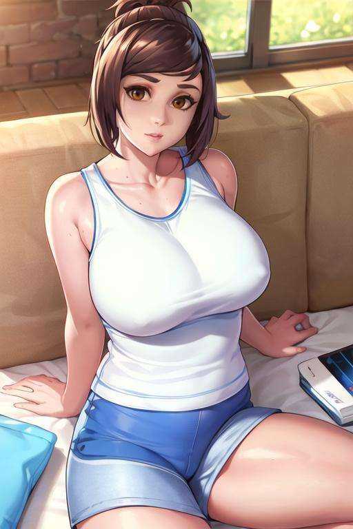 mei,  brown eyes,  casual on Tensor.Art