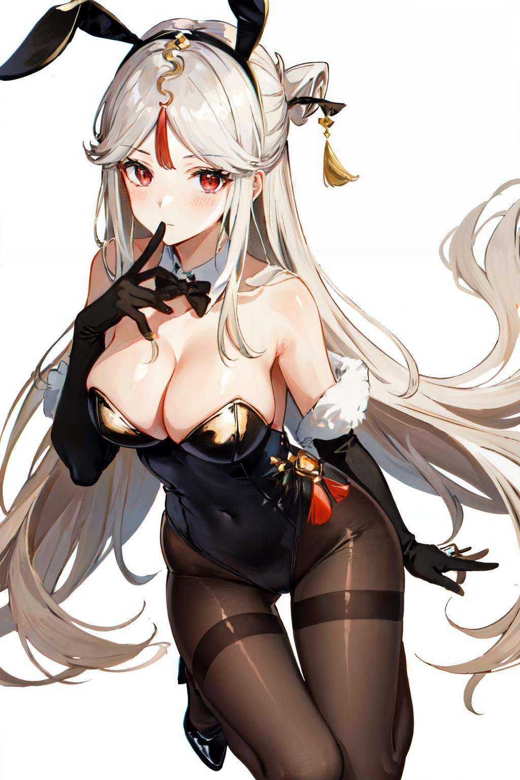 ningguang(genshin impact),  1girl,  animal ears on Tensor.Art