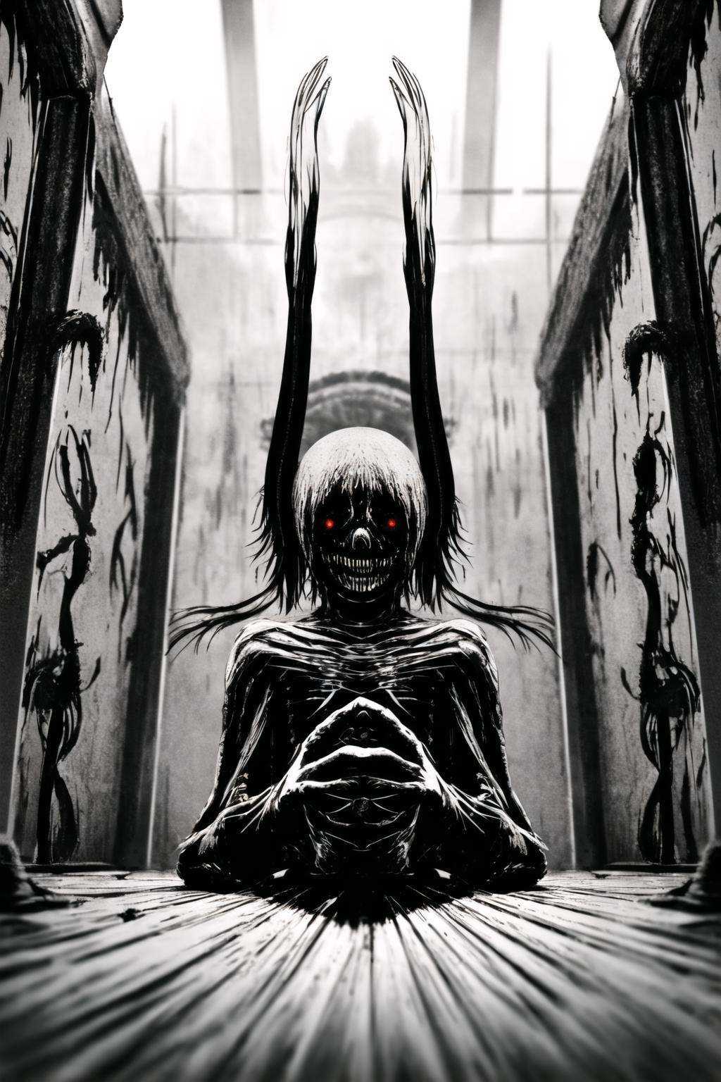 (masterpiece:1), (best quality:1), (horror:1.25)