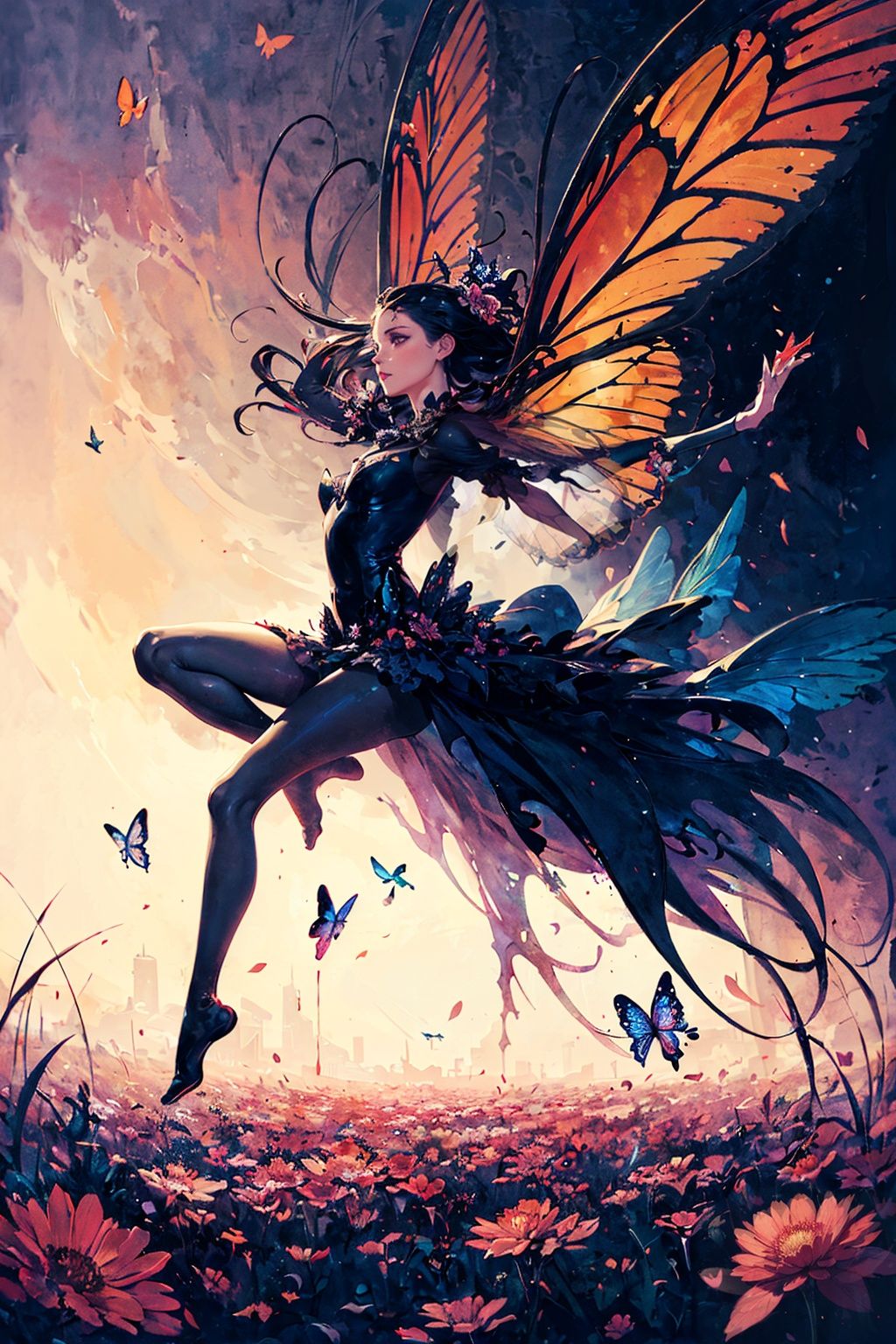 chaos,  elegant,  vivid colors on Tensor.Art