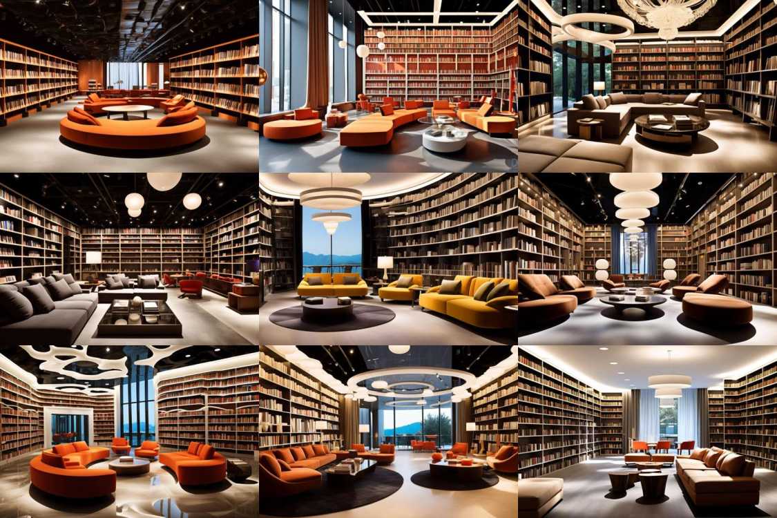 XSArchi_125图书馆+书房（家装）Library + Study (Home decoration) by 夏尚XSarchitectural on Tensor.Art