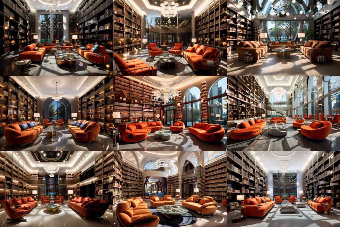 XSArchi_125图书馆+书房（家装）Library + Study (Home decoration) by 夏尚XSarchitectural on Tensor.Art