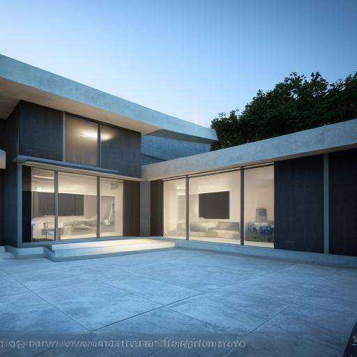 Architectural appearance,hyper realistic photo of a high end futuristic single-level house where walls are made of windows, light coming through the window, mid century modern style, cinematic lighting,8k, unreal engine 5,outside