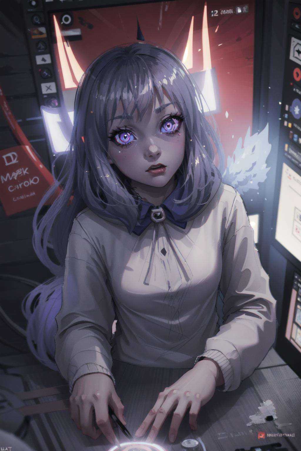 Discord-chan,  1girl,  DemonicT on Tensor.Art