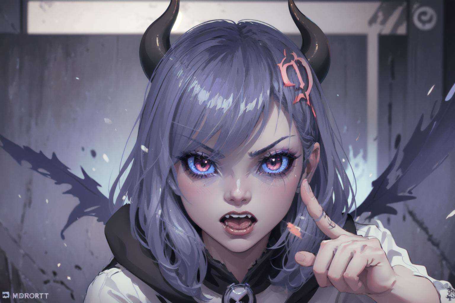 Discord-chan,  1girl,  DemonicT on Tensor.Art