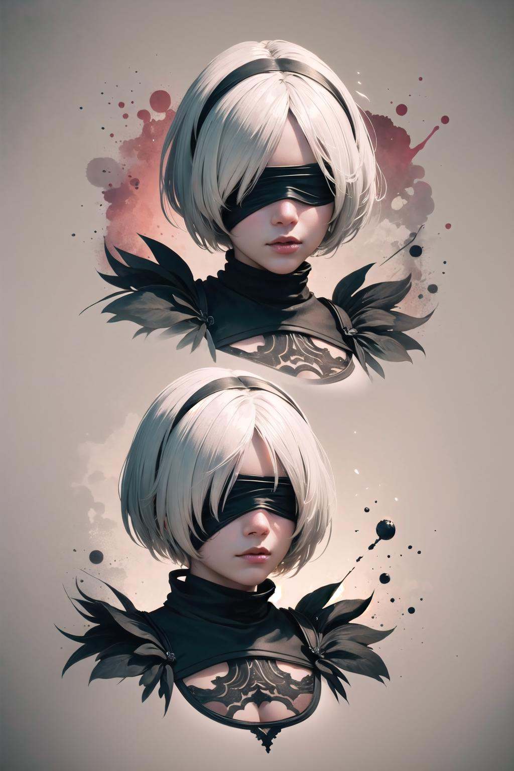 n_2b,  white background,  ink on Tensor.Art