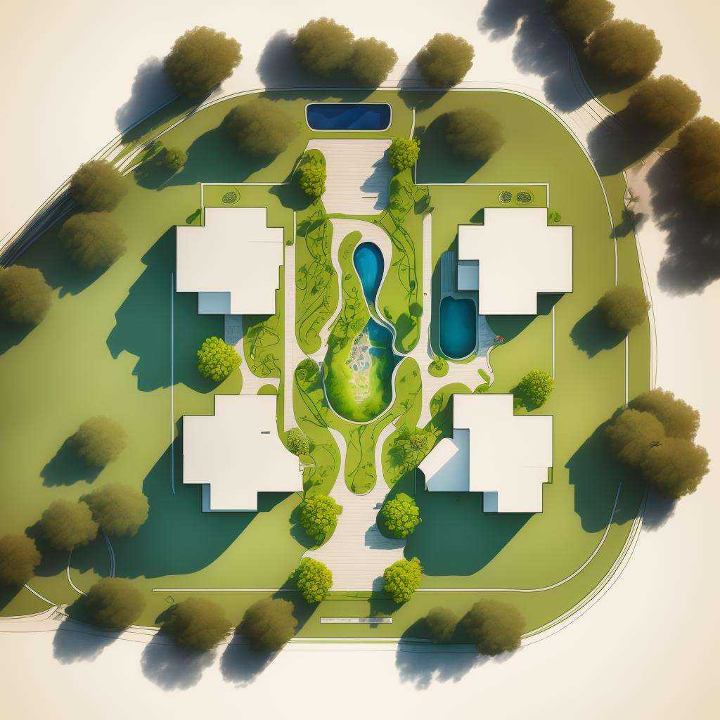 (masterpiece),(high quality), best quality, super detailed, (full detail),(4k),8k,tree, no humans, door, water, house,building,grass, simple background, window, from above, nature,tree,scenery, plant, nature,white background,  <lora:XSArchi_46ColorPlane:1>