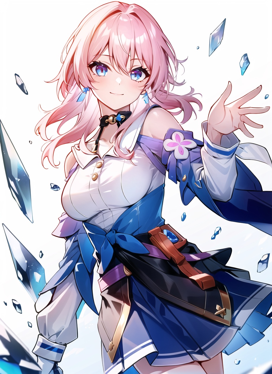 march 7th \(honkai: star rail\),  1girl,  blue eyes on Tensor.Art