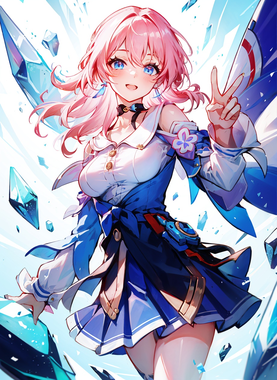 march 7th \(honkai: star rail\),  1girl,  blue eyes on Tensor.Art