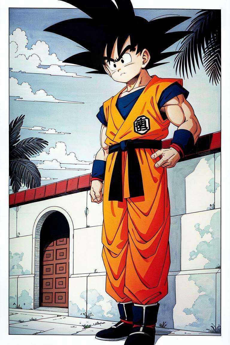 toriyama_akira,  1boy,  arena on Tensor.Art