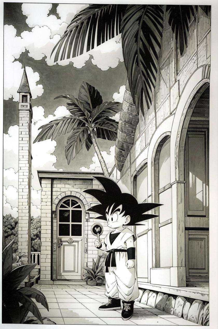 toriyama_akira,  1boy,  arena on Tensor.Art