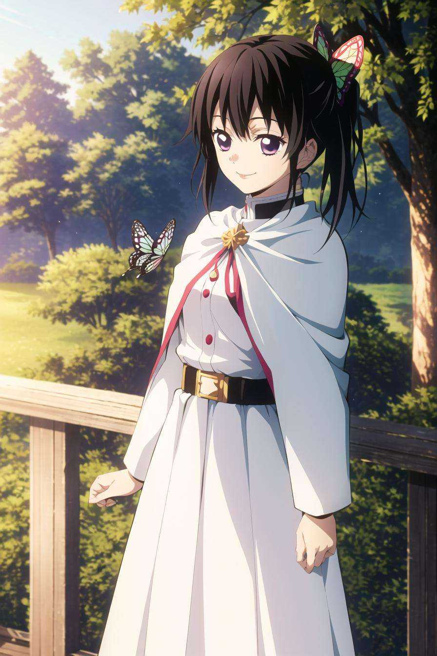 kimetsu no yaiba style,  1girl,  butterfly hair ornament on Tensor.Art