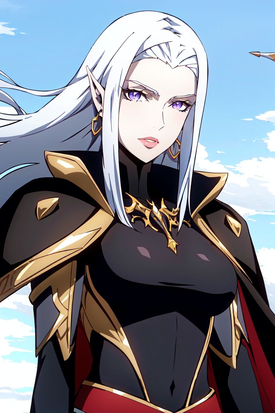castlevania style,  1girl,  black coat on Tensor.Art