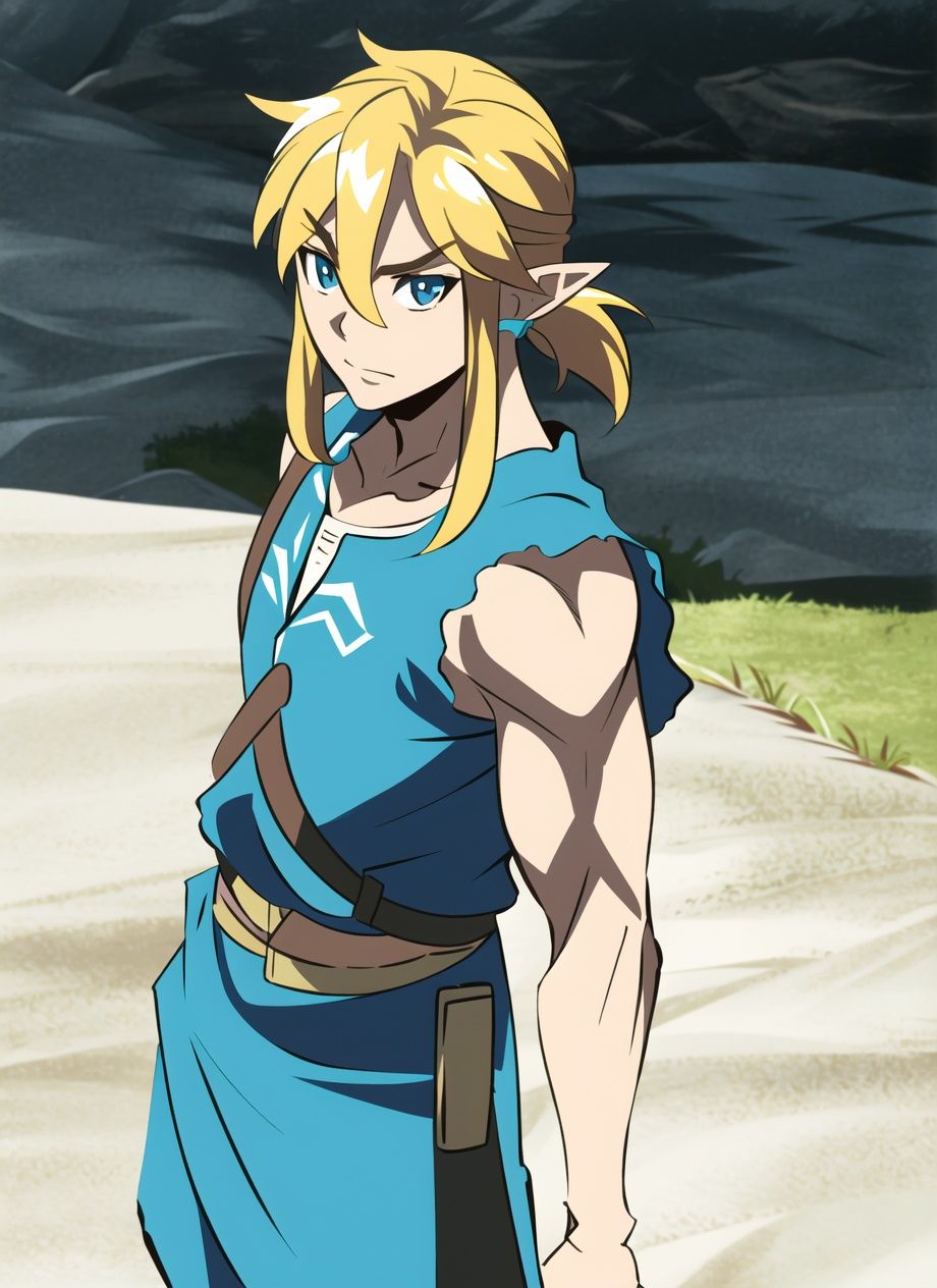 boichi anime style,  link,  the legend of zelda on Tensor.Art