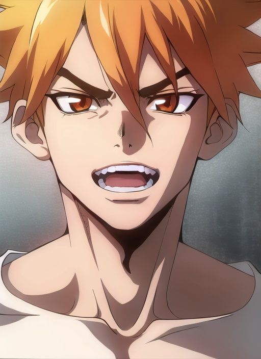 boichi style,  kurosaki ichigo,  1boy on Tensor.Art
