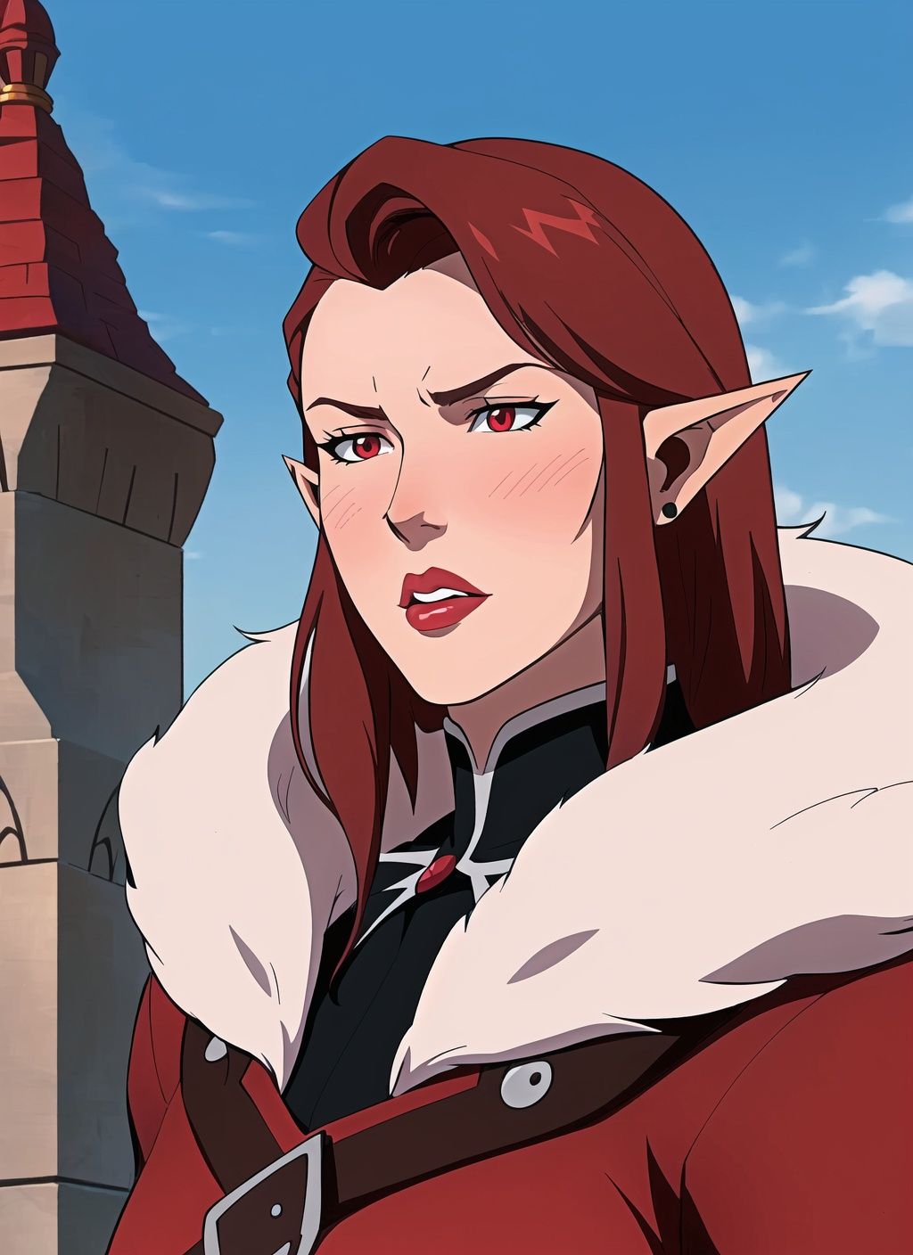 castlevania style,  1girl,  solo on Tensor.Art