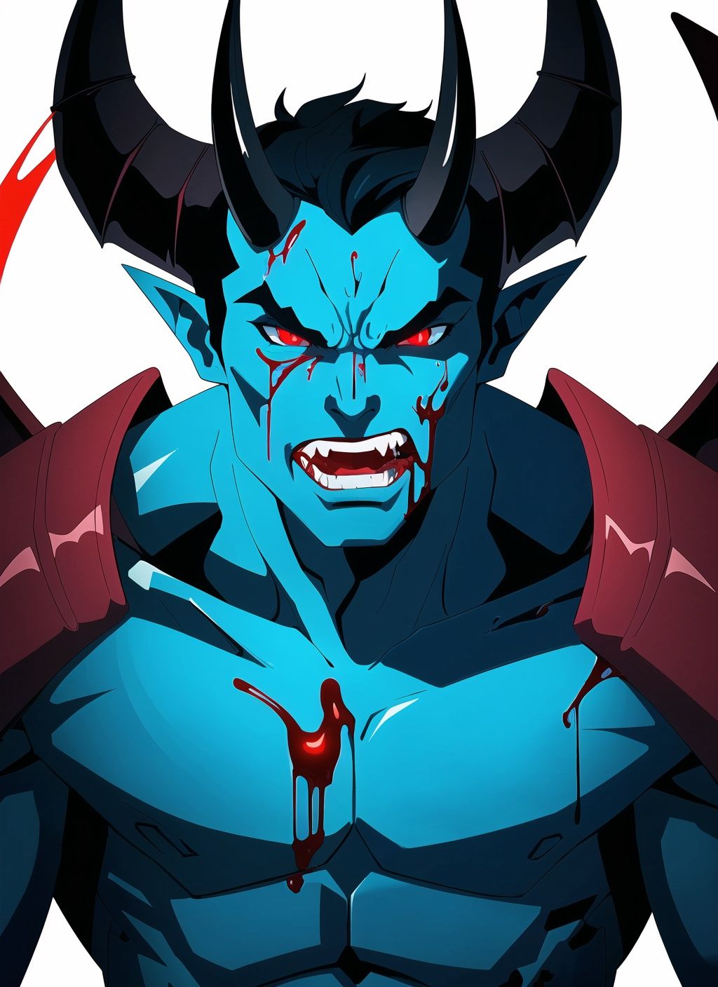 1boy,  male focus,  blood on Tensor.Art