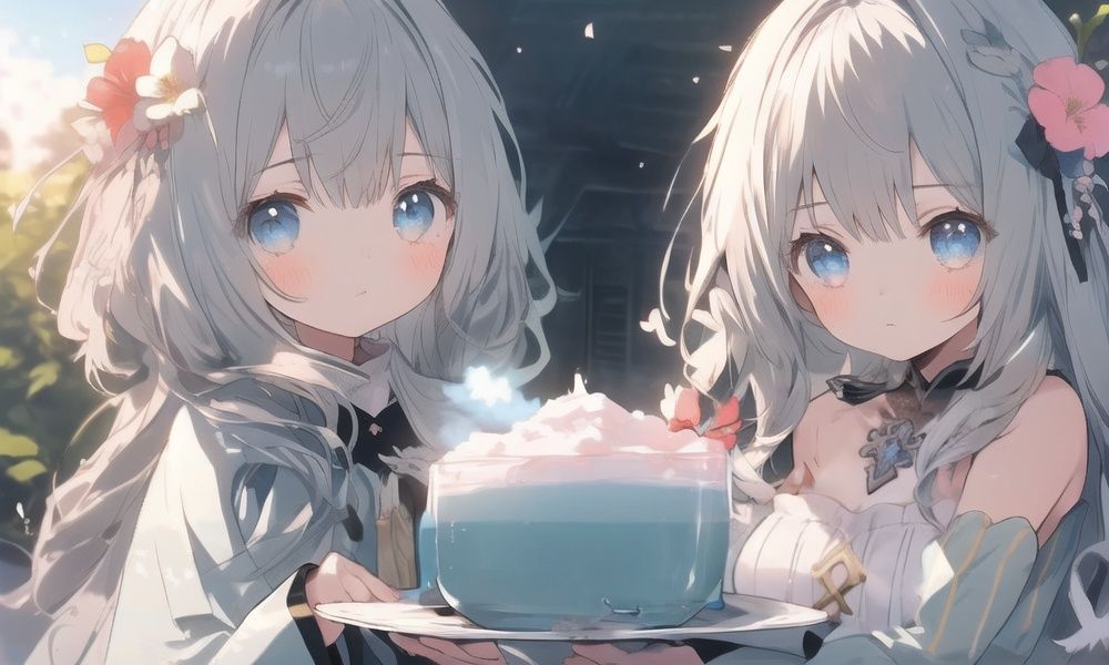 (masterpiece:1.5),{extremely detailed CG unity 32k wallpaper},{best quality},(1girl:1.3),(loli:1),,absurdly long hair,white hair,beautiful detailed blue eyes,bright pupil f/full bodyl, hair_flower,tiara,beautiful hair ornament,detached_sleeves,beautiful dress,cute face,,looking at viewer,flower,cinematic lighting,Gentle and sunny weather,outdoors,lora:cozy anime_2ciyuan_lora:1>
