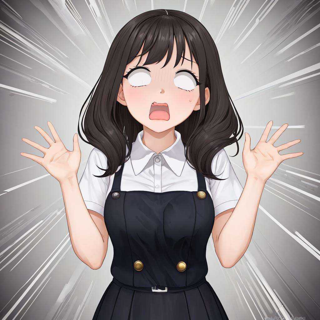 1girl,  blank eyes,  surprised on Tensor.Art