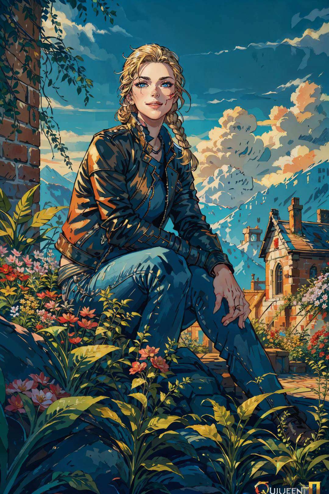 queen_meve,  1girl,  blue eyes on Tensor.Art