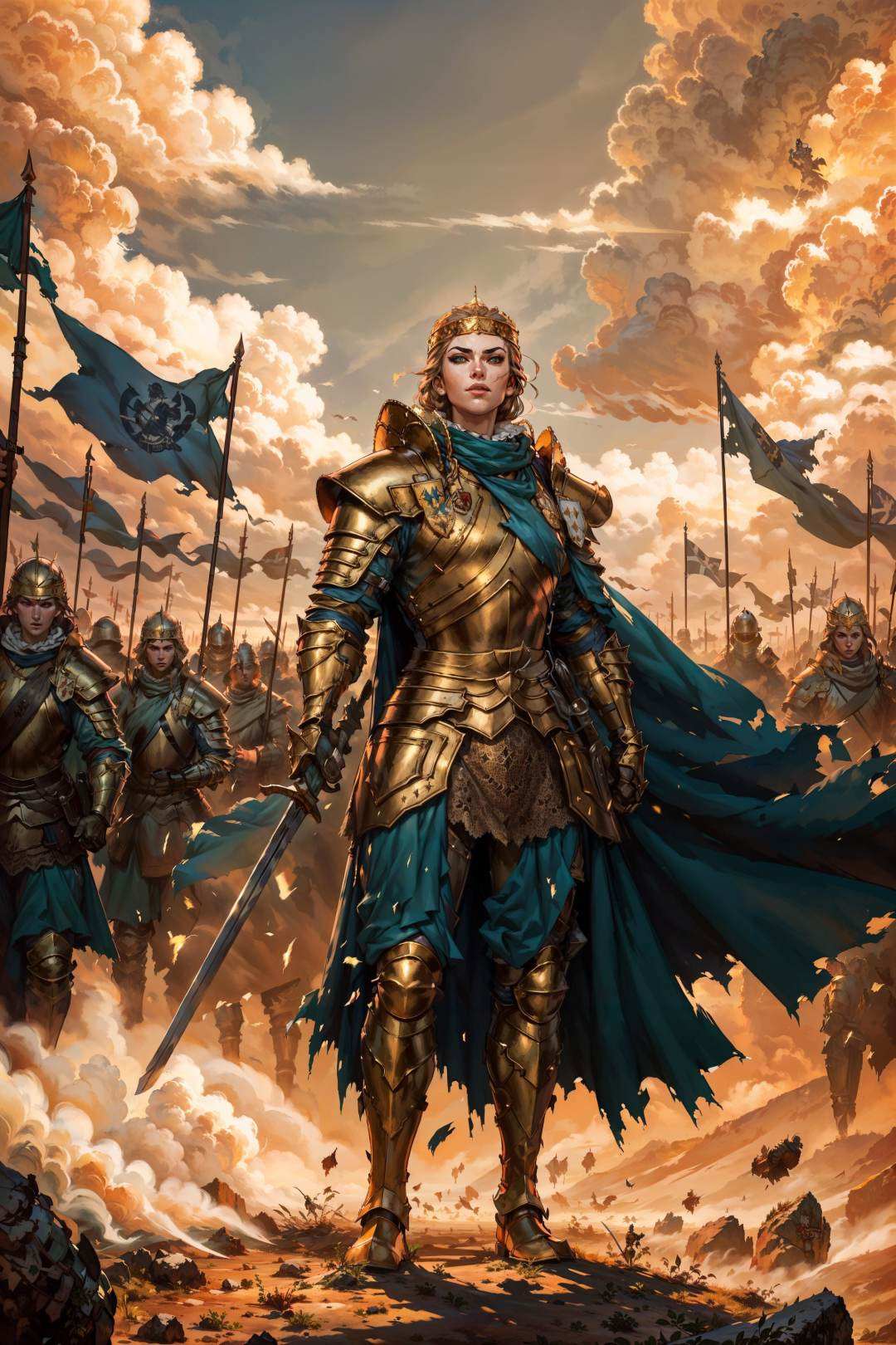 queen_meve,  standing,  outdoors on Tensor.Art