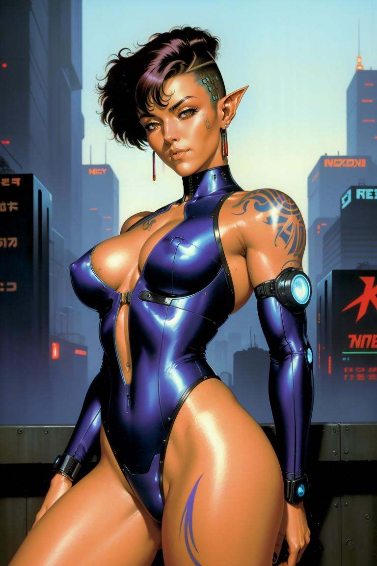 Masterpiece,  (1990s [cyberpunk|elfpunk|sci-fi] art),  beautiful lighting on Tensor.Art