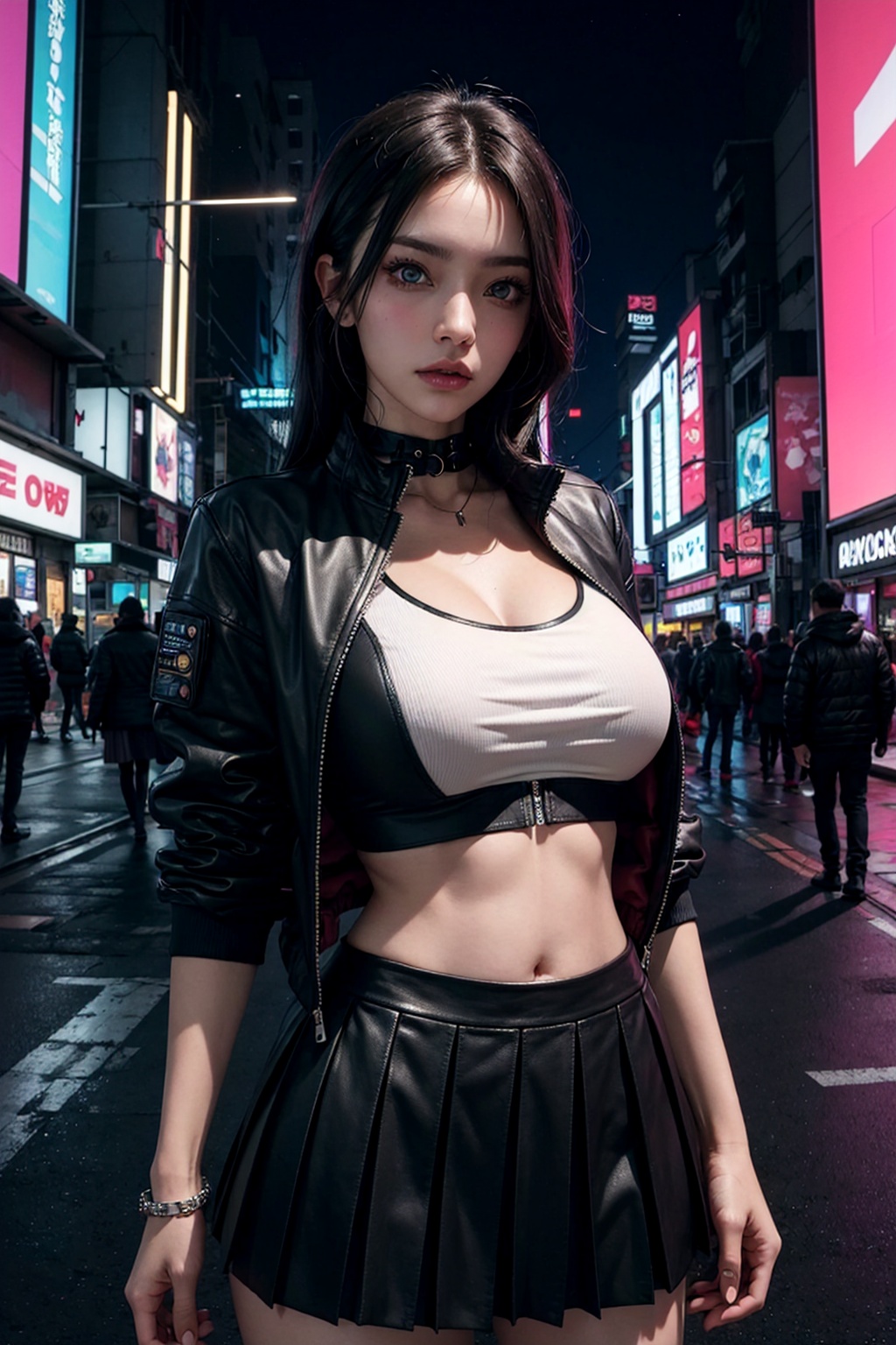 gorgeous woman,  large breasts,  round breasts on Tensor.Art