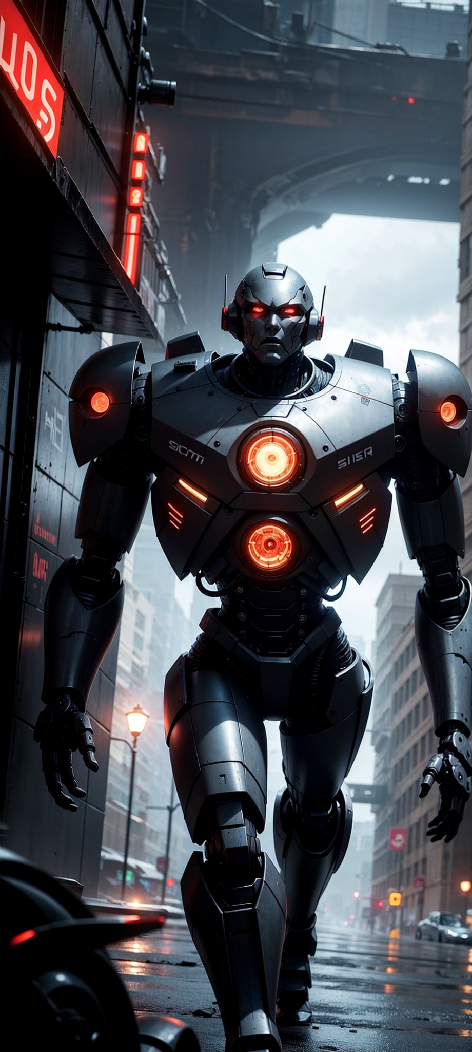 giant robot,  sci-fi,  robot war on Tensor.Art