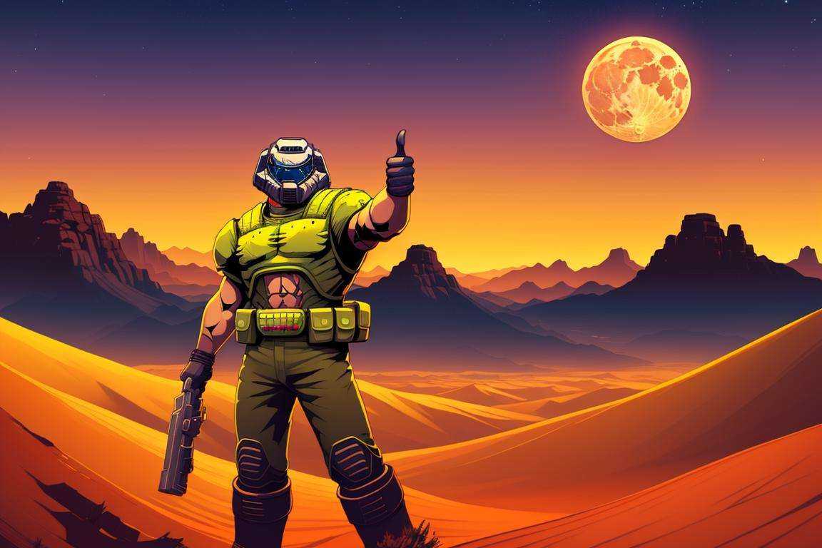 doomguy,  full body,  solo on Tensor.Art