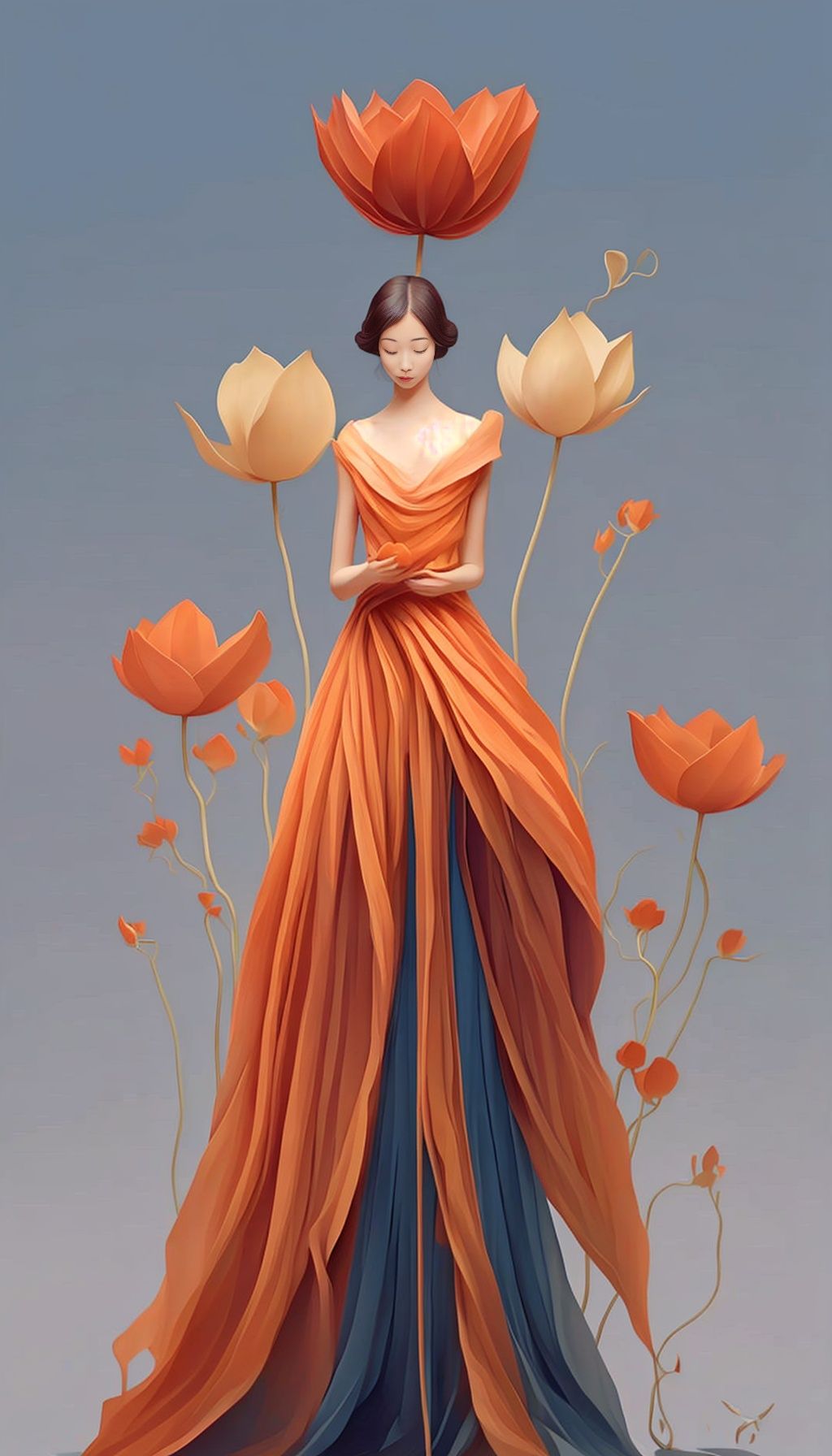 huaban ,clear facial features, <lora:huaban4:1>