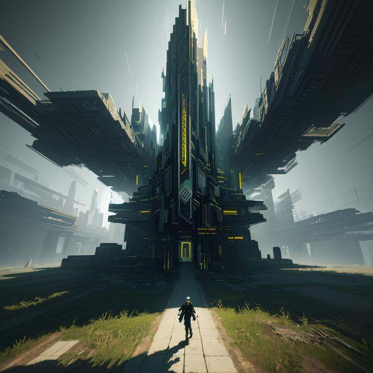 scernery,  Art Deco Glitch Art Enigmatic Real-Time Shadows CryEngine Serene Oil Painting Expressionism Art on Tensor.Art