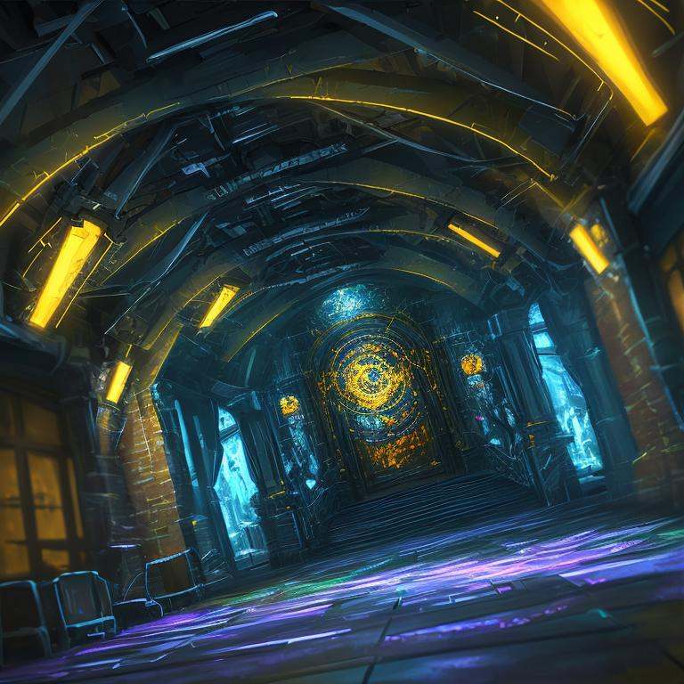 scernery,  Kinetic Art Intimate Environment Lighting HeroEngine engine Neo-Impressionist Impasto Perspective on Tensor.Art