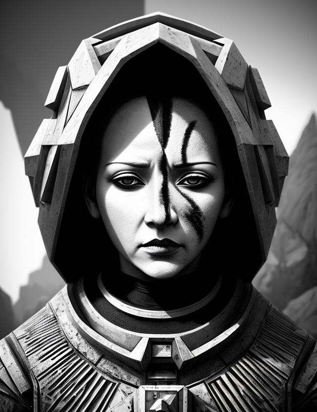 woman,  clothed,  Prehistoric Art Solarpunk Blinding Screen Space Ambient Occlusion Frostbite engine Geometric Infrared Ph...