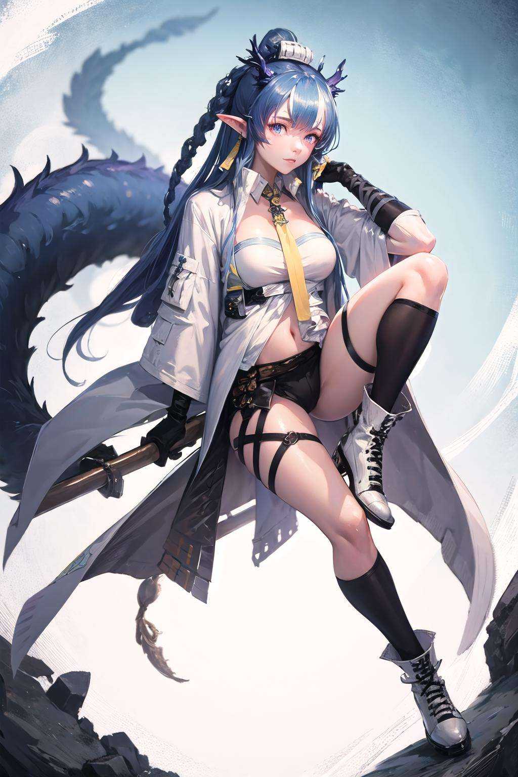 ak_ling,  full body,  tail on Tensor.Art