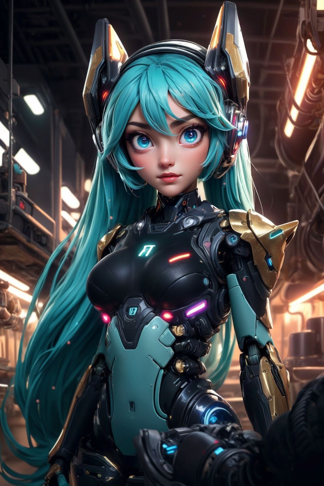 cgmech,  beautiful eyes,  upper body on Tensor.Art