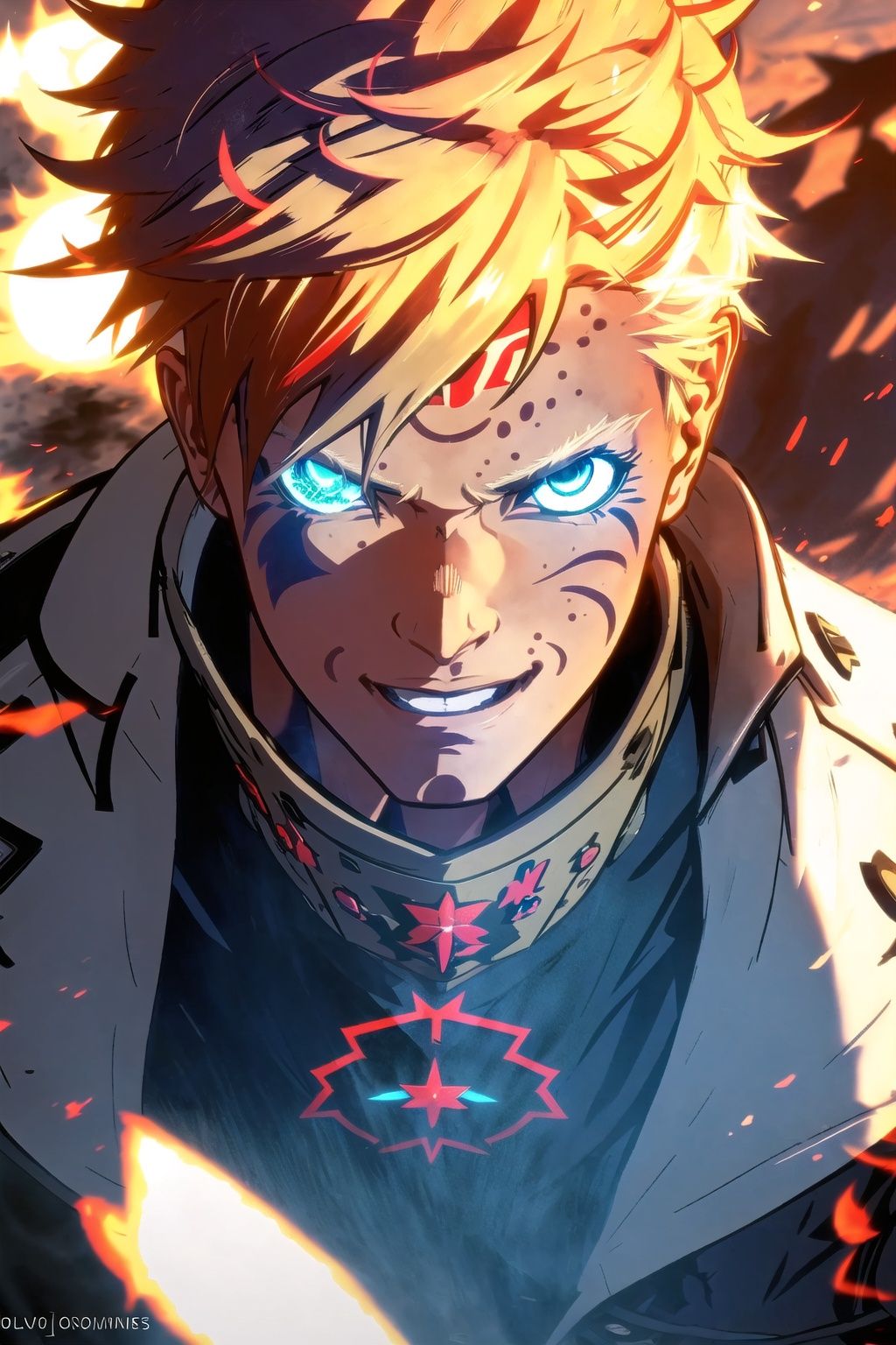 guiltys,  smile,  a battle man on Tensor.Art