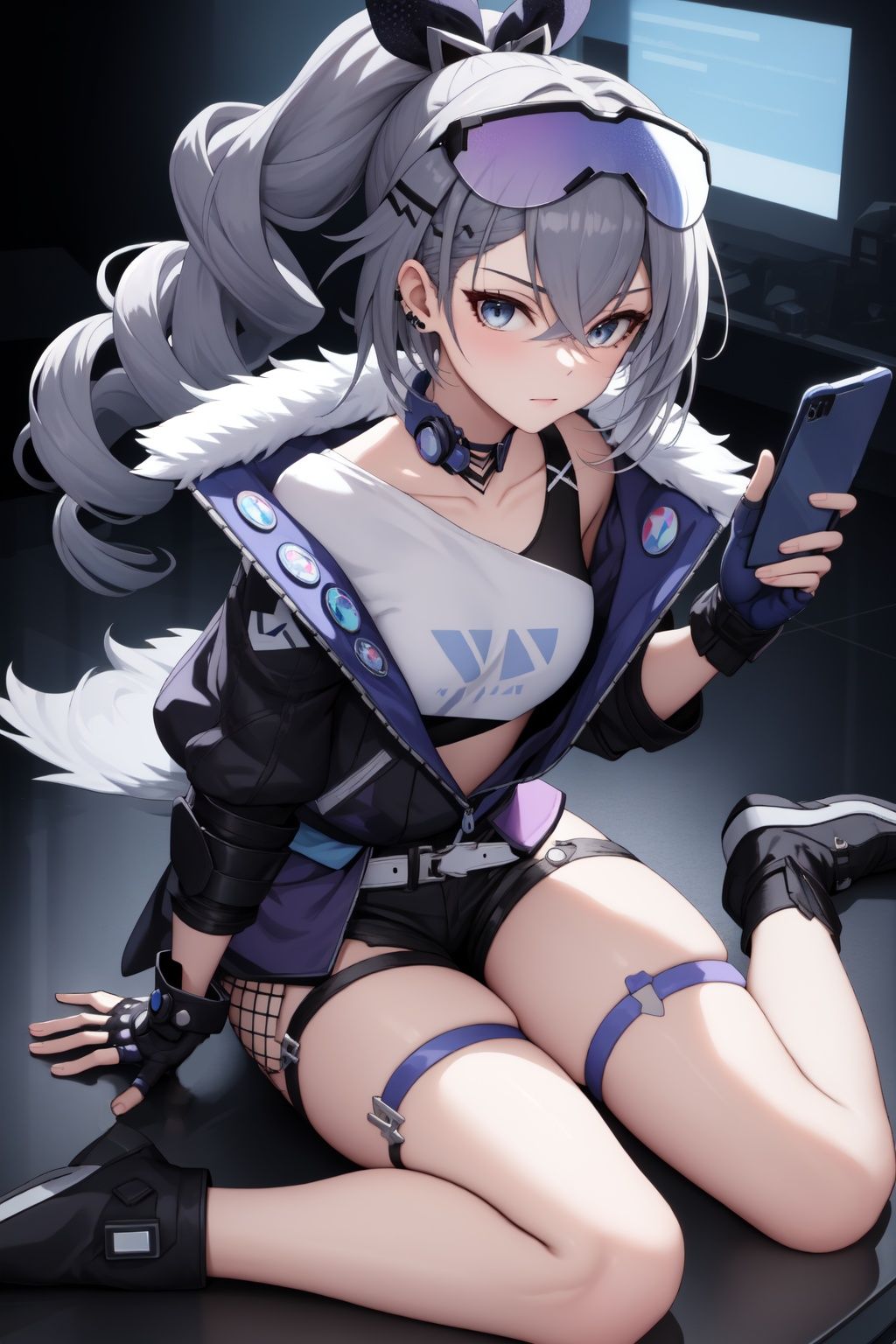 masterpiece,  best quality,  SilverwolfV5 on Tensor.Art