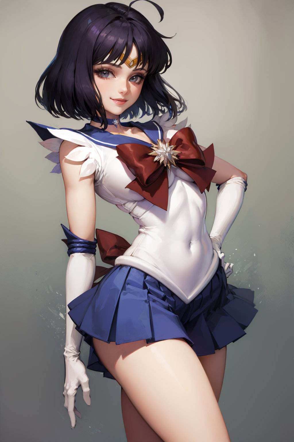 solo,  1girl,  sailor saturn on Tensor.Art