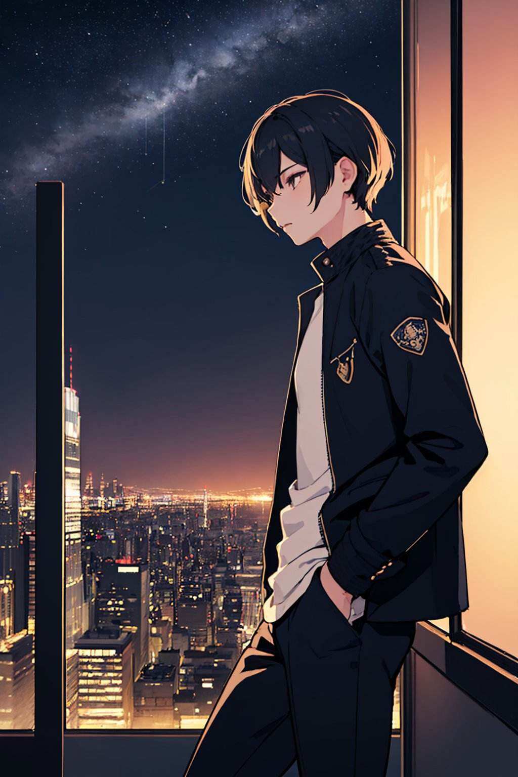 night,  star \(sky\),  cityscape scenery on Tensor.Art