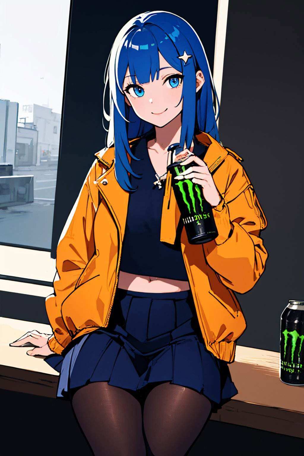 solo,  1girl,  smile on Tensor.Art