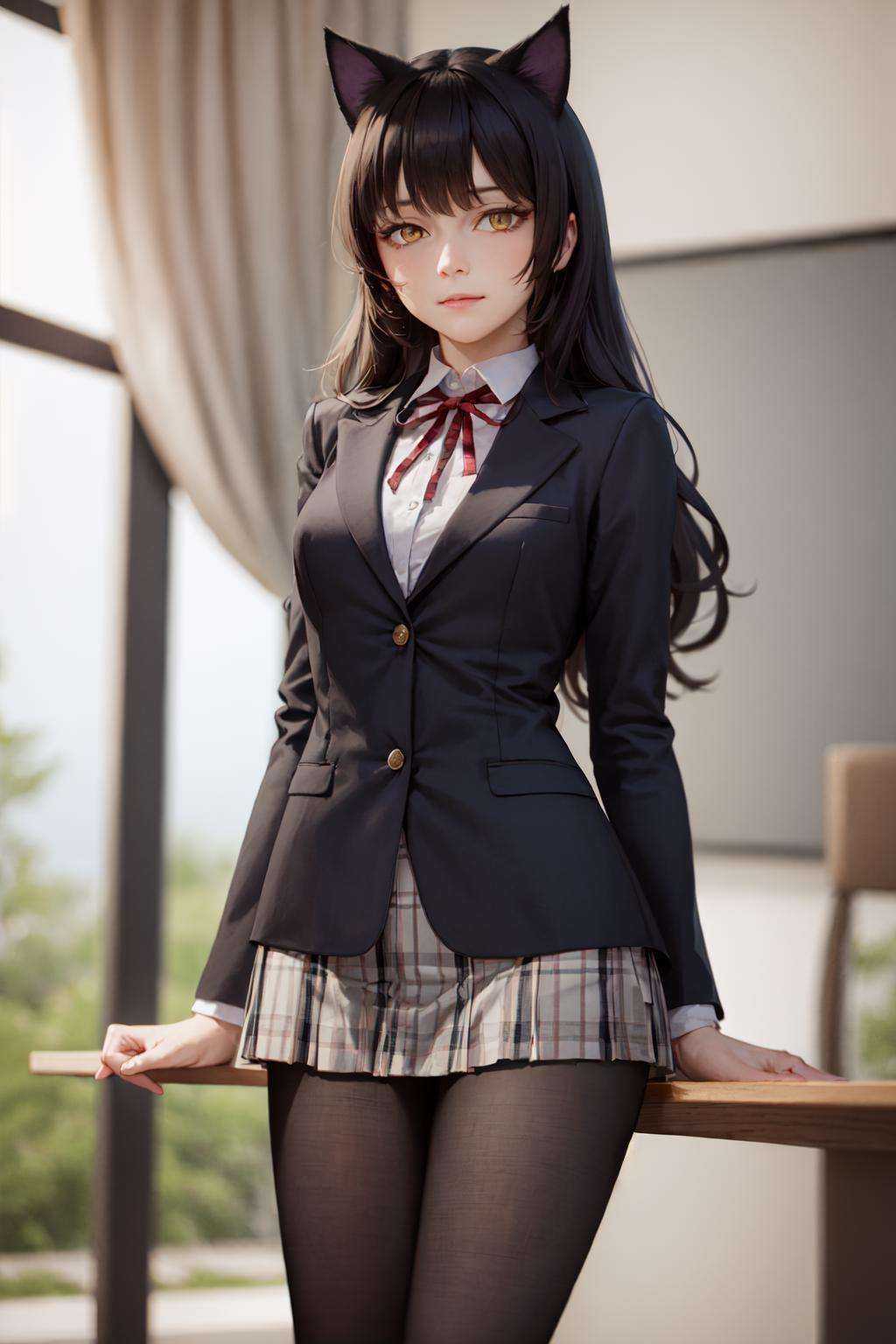 solo,  1girl,  blake belladonna on Tensor.Art
