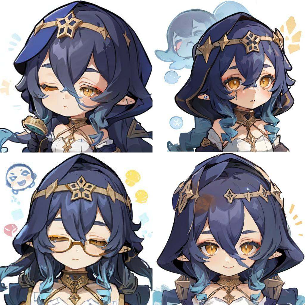 one eye closed,  ,  (chibi) on Tensor.Art