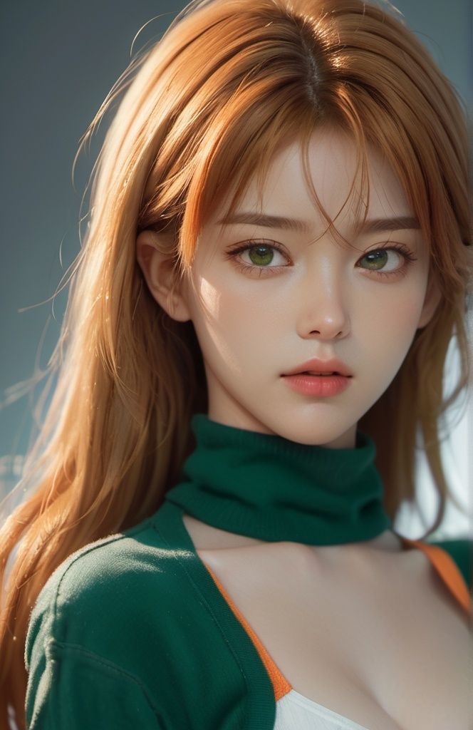 xxmix girl woman,  Asuka Langley,  cowboy shot on Tensor.Art